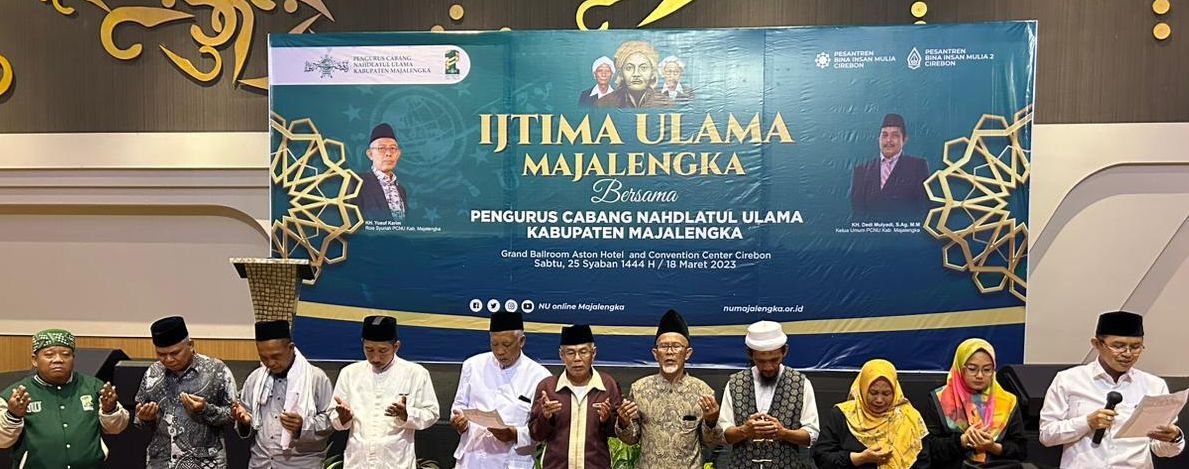 Jelang Pemilu 2024 mendatang ratusan ulama di Kabupaten Majalengka menggelar Ijtima Ulama di Hotel Aston Cirebon. Pada pertemuan yang dihadiri ratusan ulama itu membuat 7 poin rekomendasi yang harus harus dilaksanakan.