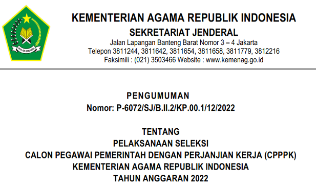 Pendaftaran PPPK Kemenag Ditutup Hari Ini, Ini Daftar Formasi yang Sepi Pelamar dan Strategi Agar Lolos