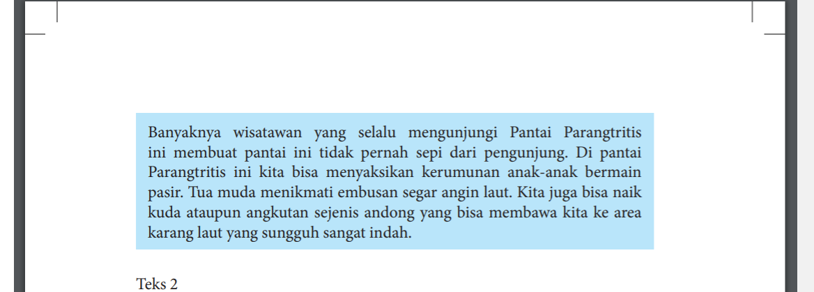 Kunci Jawaban Soal Pilihan Ganda Teks Deskripsi Kelas 7 Semester 1