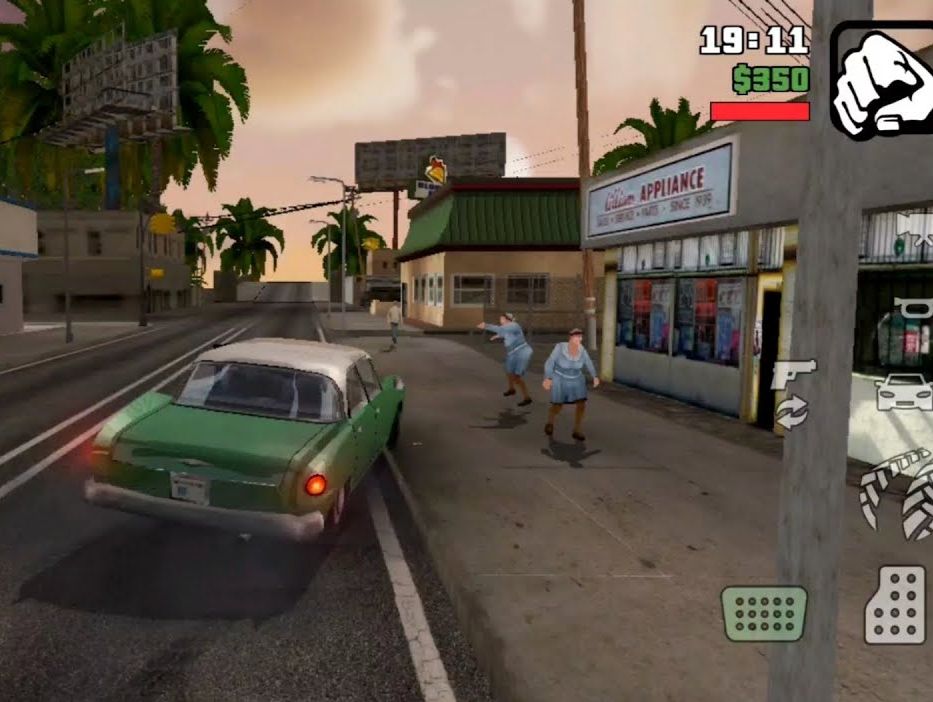 Ilustrasi main Game GTA di Android.