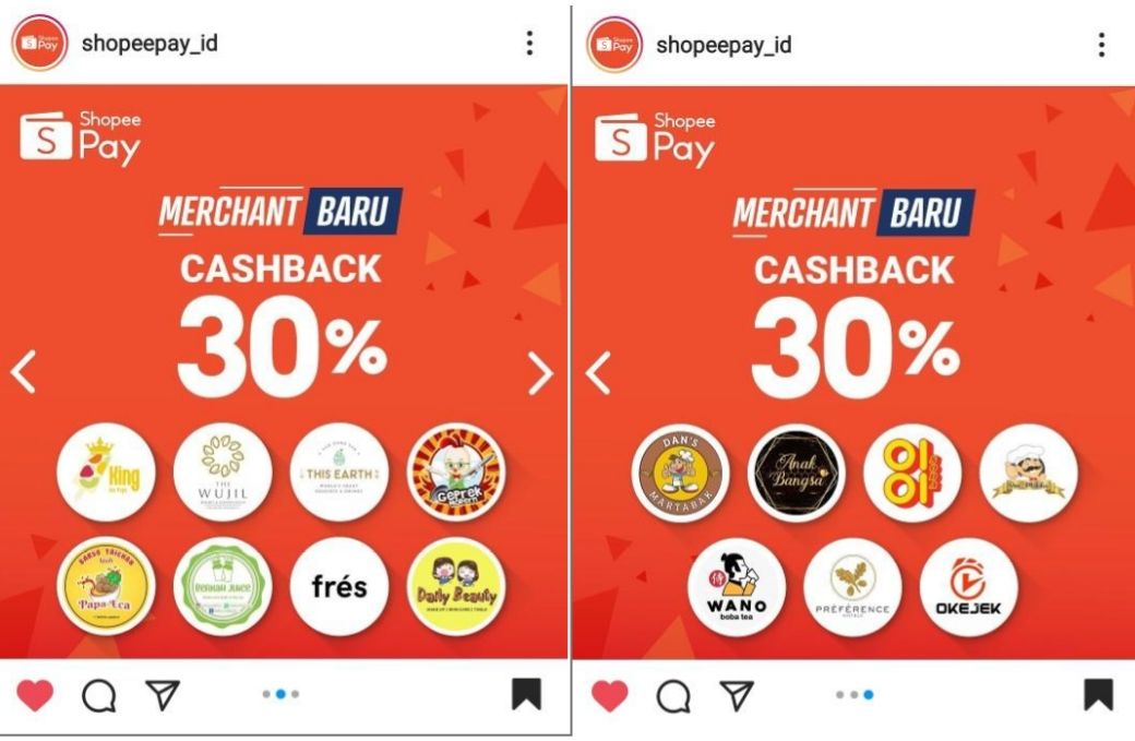Sumber: Tangkapan layar Instagram @shopeepay_id