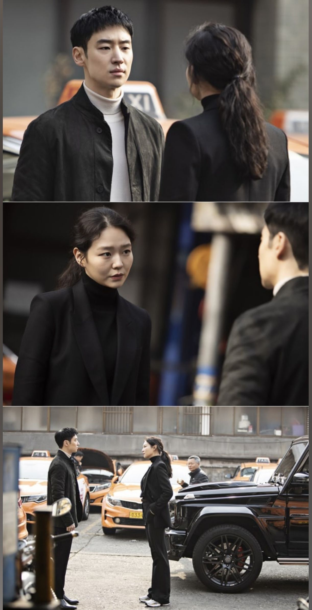 Lee Je Hoon dan Esom di Drama SBS "Taxi Driver"