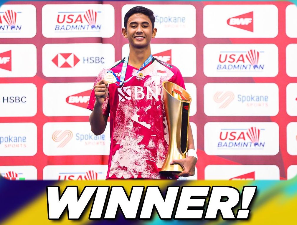 Alwi Farhan Mengukir Sejarah dengan Kemenangan di Final World Junior Championships 2023/twitter: @INABadminton