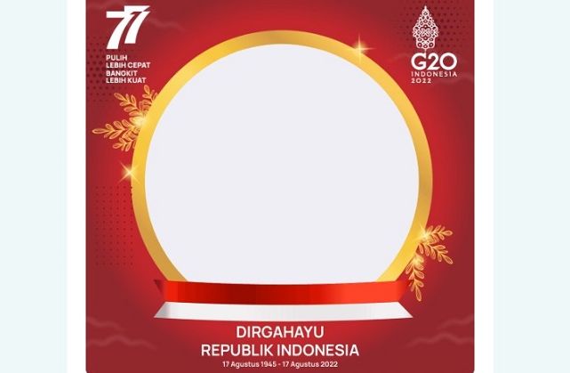 Ilustrasi.Simak pilihan lnk twibbon terbaru tema HUT ke-77 Republik Indonesia 2022.