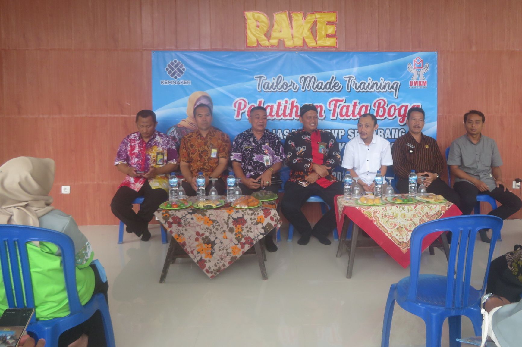 Pembukaan Pelatihan Tata Boga oleh Kepala BBPVP Semarang Heru Wibowo, di Desa Bojong Mrebet, Kamis 2 Maret 2022