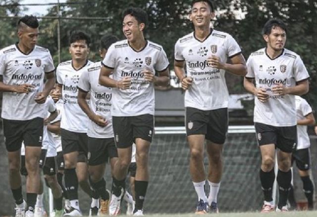 Skuad Bali United siap hadapi Persib Bandung di laga ke-19.