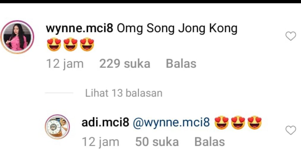 Komen netizen mengatakan Lord Adi adalah Song Jong Kong