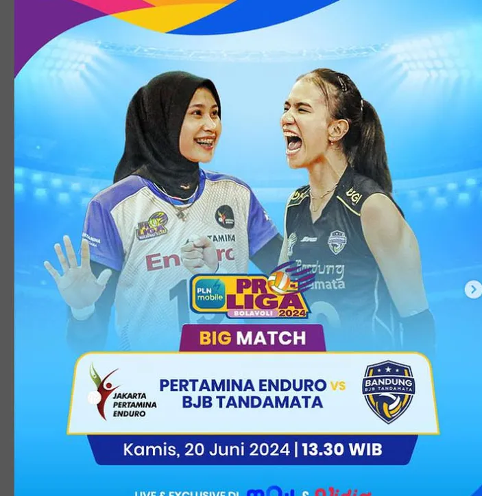 Jadwal MOJI TV Kamis, 20 Juni 2024 Ada Live VNL 2024 Men, Proliga 2024