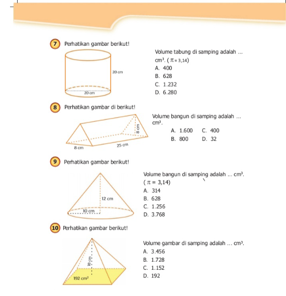 Kunci Jawaban Matematika Kelas 5 SD Halaman 183 184, Selesaikan Uji Kompetensi
