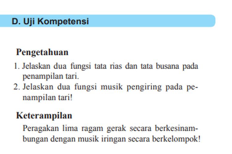 Jelaskan Dua Fungsi Musik Pengiring Pada Penampilan Tari Kunci Jawaban Seni Budaya Kelas 7 Halaman 191 Uji Kompetensi, Fungsi Tata Rias dan Tata Busana - Ringtimes Bali - Halaman 3