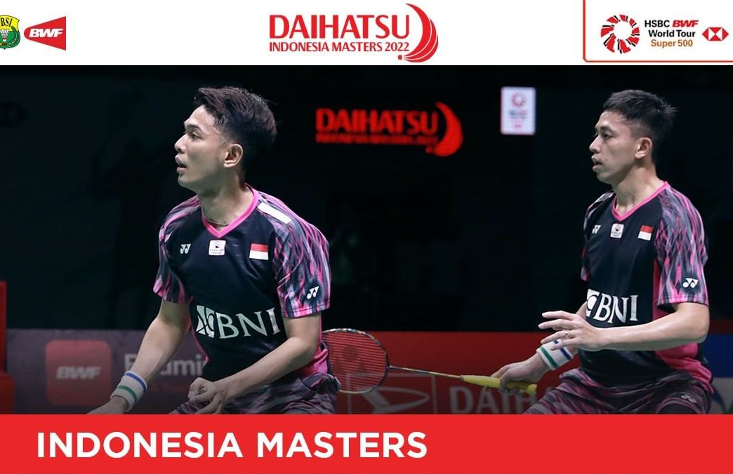 Pertandingan final laga bulu tangkis Indonesia Masters 2022 di antara duo Fajri, Fajar/Rian VS Liang Wei Keng/Wang Chang, ganda putra China, di Istora Senayan hari ini dapat disaksikan via live streaming.
