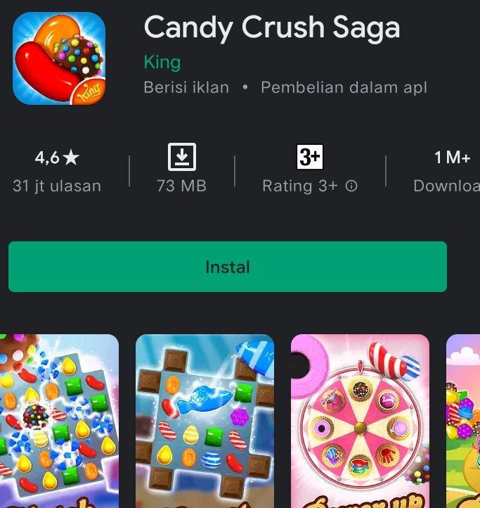 Game Remaja Candy Crush Saga 