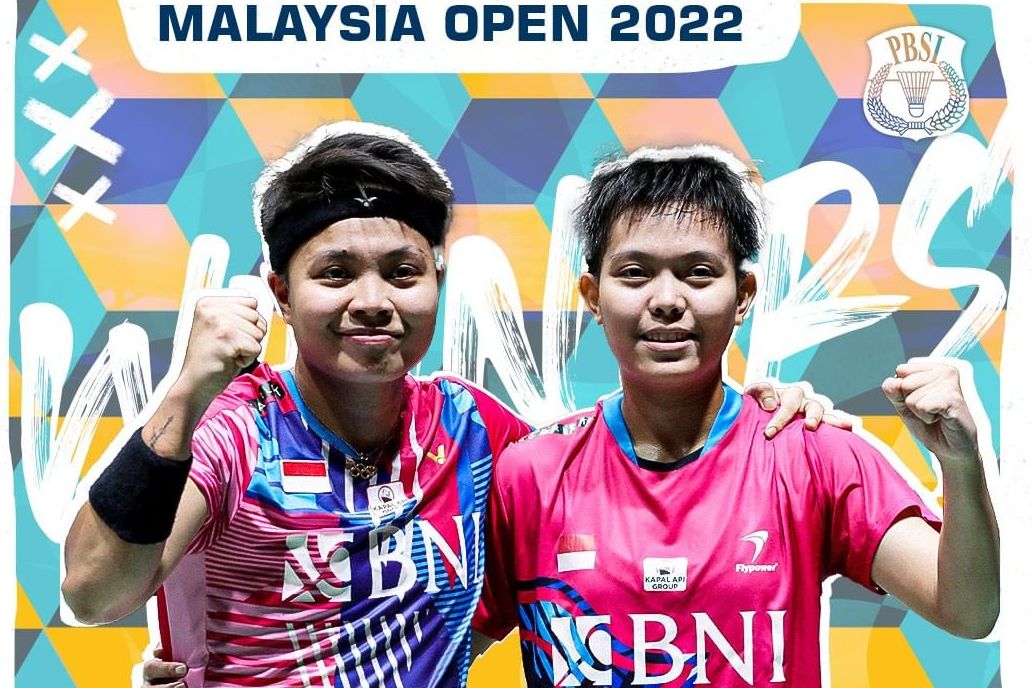 Apriyani dan Fadia berhasil sabet juara ganda putri di Malaysia Open 2022. Simak Jadwal Badminton Perodua Malaysia Masters 2022: Siapa Lawan PriFad dan FajRi?