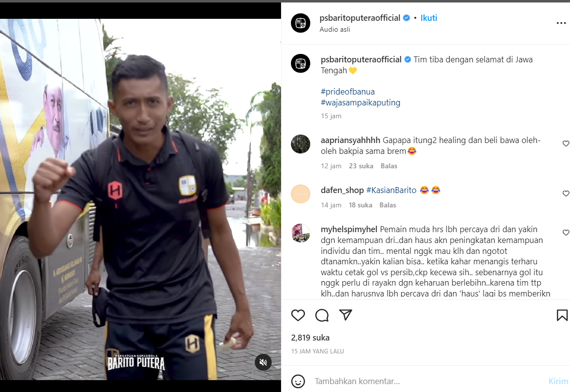 Sudah Datang ke Jateng, Barito Putera Harus Gigit Jari, Liga 1 Tak Jadi Lanjut 2 Desember 2022