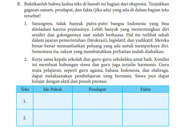 Kunci jawaban bahasa indonesia kelas 8