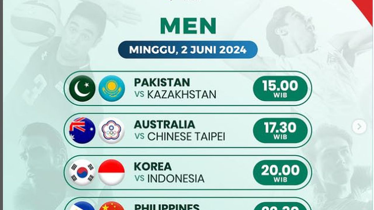 Jadwal MOJI TV Minggu, 2 Juni 2024 Ada Live VNL 2024, AVC Challenge Cup