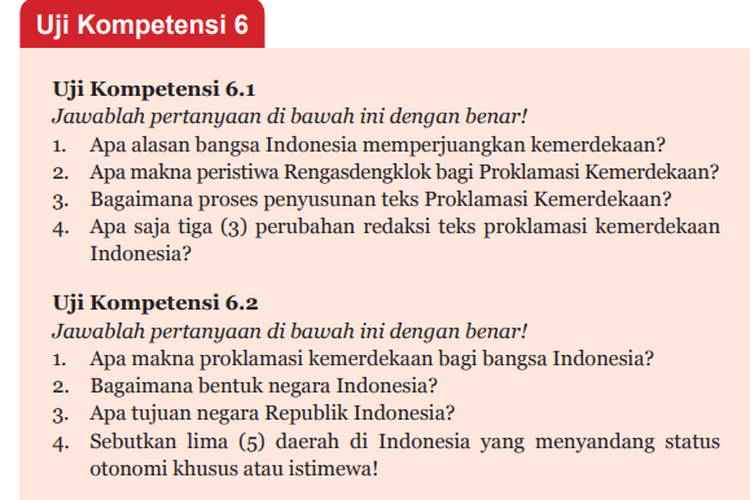 Sebutkan makna proklamasi kemerdekaan bagi bangsa indonesia