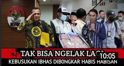 Thumbnail video yang mengatakan bahwa kebusukan Edhie Baskoro Yudhoyono 'Ibas' dibongkar KPK