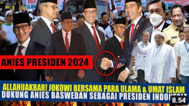 HOAX Presiden Jokowi dukung Anies Baswedan maju Pilpres 2024/