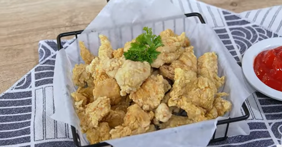 Resep Popcorn Chicken menjadi ide bisnis makanan.