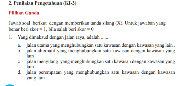 Adik-adik berikut ini kunci jawaban PJOK kelas 8 halaman 300-302 Pilihan Ganda 1-12 Bab 10 Keselamatan di Jalan Raya.