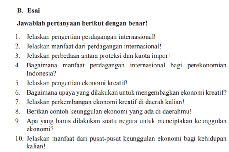 Kunci Jawaban IPS Kelas 9 Halaman 196, Uji Pemahaman Materi Bab 3 ...