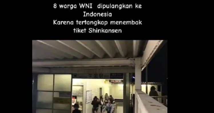 Viral video 8 WNI dideportasi dari Jepang karena 'nembak' tiket Shinkansen.