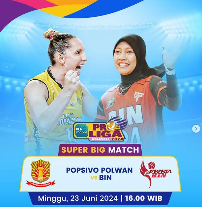 Jadwal MOJI TV Minggu, 23 Juni 2024 Ada Live VNL 2024 Men, Proliga 2024