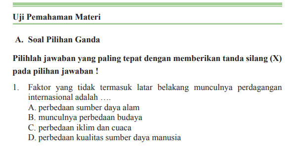 Kunci Jawaban IPS Kelas 9 Halaman 194-196 Uji Pemahaman Materi PG Dan ...