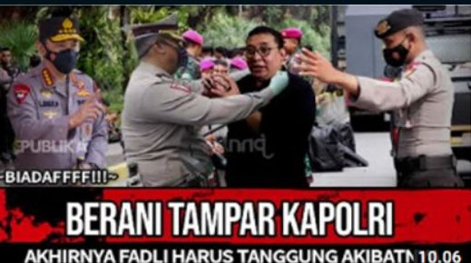[HOAX] Fadli Zon Akhirnya Dibekuk Polisi Usai Berani Tampar Kapolri