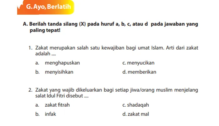 Kumpulan Soal UTS Fiqih Kelas 9 Semester 1 MTs K-13 Beserta Kunci ...