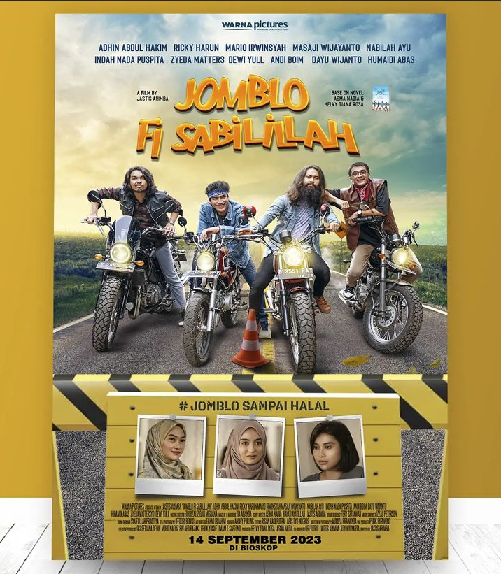 Film Komedi Jomblo Fi Sabillilah sudah tayang hari ini di Magelang.
