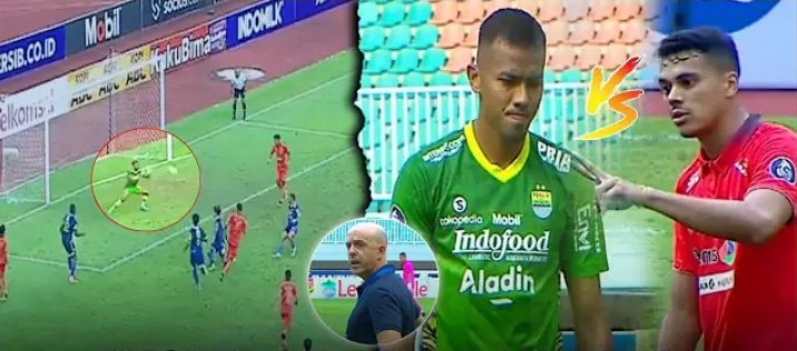 Potret kiper Persib Bandung saat di lapangan.