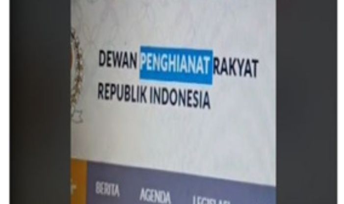 Situs DPR diretas berubah nama menjadi Dewan Penghianat Rakyat