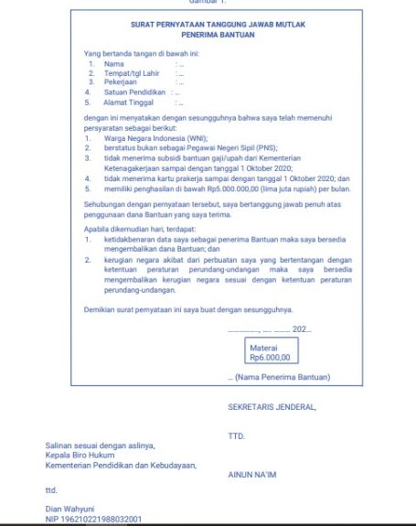 Wow 7+ Contoh Surat Pernyataan Tanggung Jawab Mutlak Bpum 2021 