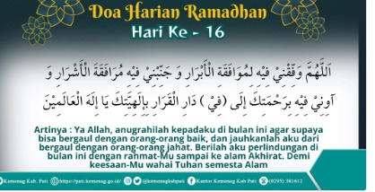 Doa Harian ke-15 Bulan Ramadhan