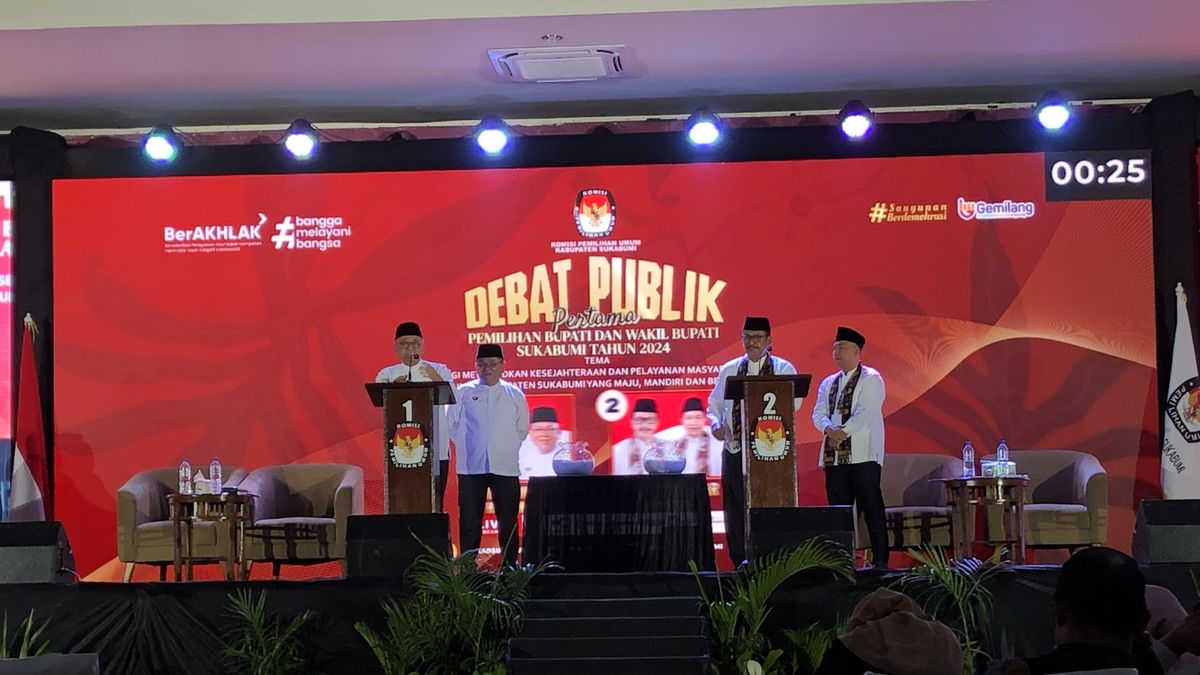 Debat Perdana Pilkada Sukabumi 2024 Sempat Memanas, KPU Bakal Evaluasi