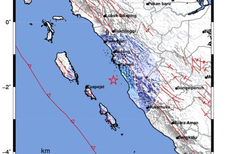 Barusan Terjadi Gempa Terkini Sumbar Hari Ini, Dirasakan Padang, Solok