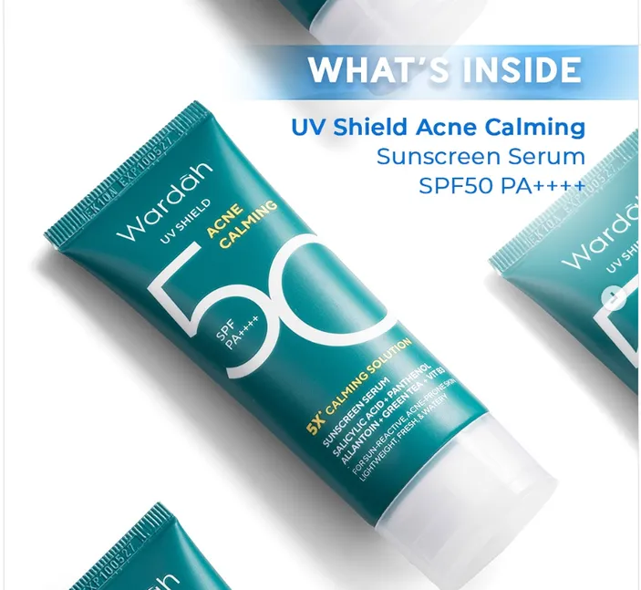 TERBARU! Ini Review Wardah UV Shield Acne Calming Sunscreen Moisturizer ...