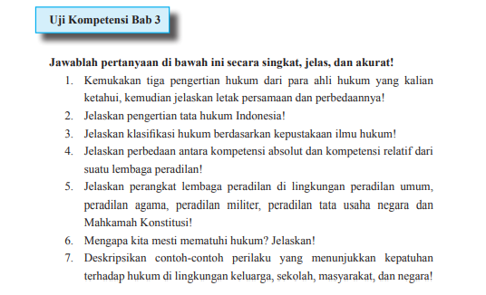 PKN Kelas 11 Halaman 117, Jelaskan Klasifikasi Hukum Berdasarkan ...