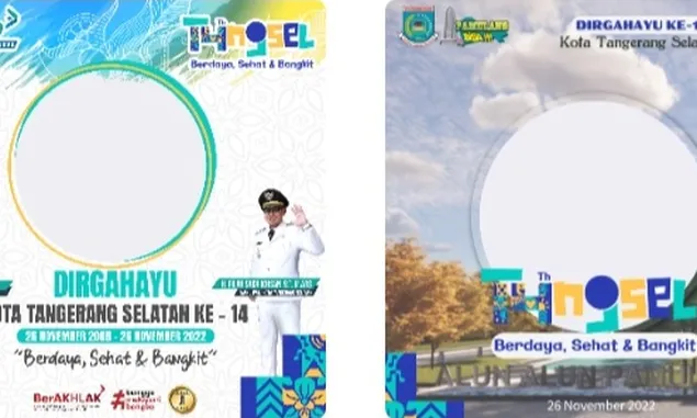 7 Twibbon HUT Tangsel 2022 Ke 14 Terkece dan Terpopuler untuk Dipasang di WA, IG, dan FB