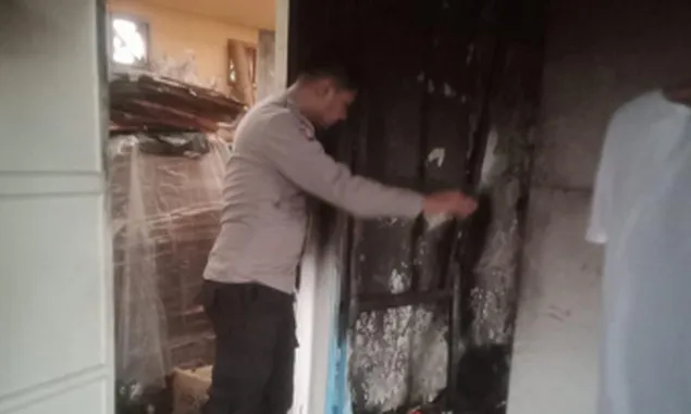Kapolsek Ciomas Olah TKP Insiden Kebakaran Rumah Warga