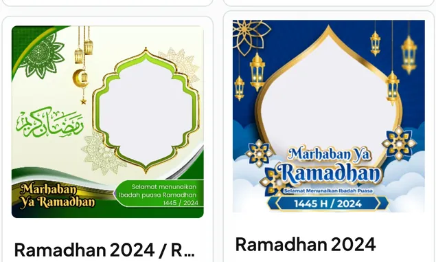 Gambar Template Ramadhan 2024 , Sambut Ramadhan 1445 H dengan Bingkai Foto Twibbon Menarik dan Elegan