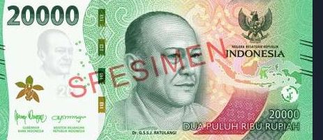 Uang Kertas Pecahan Rp20.000,-