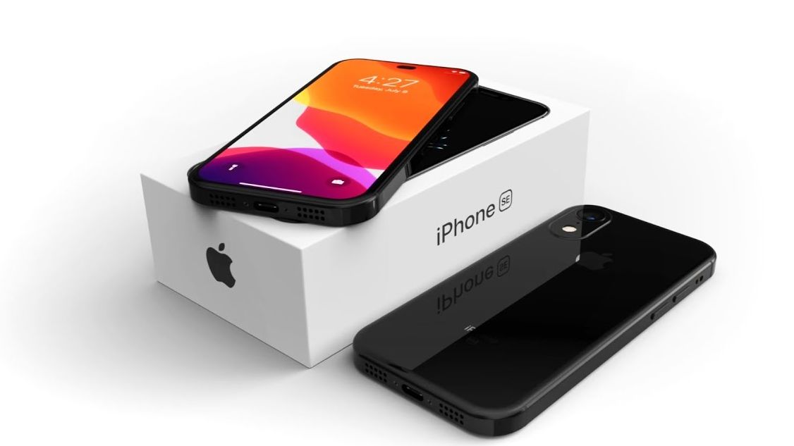 Iustrasi iPhone SE 4 yang rencananya akan menggunakan chip 5G bikinan Apple sendiri
