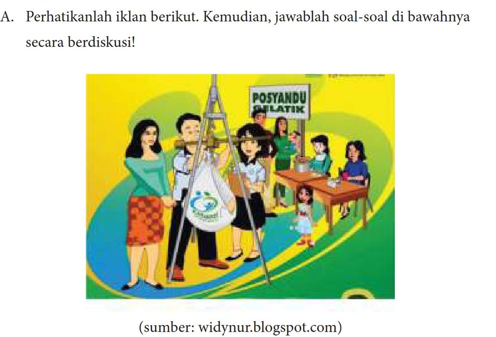 Gambar Iklan Posyandu Gelatik.Kunci Jawaban Bahasa Indonesia Kelas 8 Halaman 35 