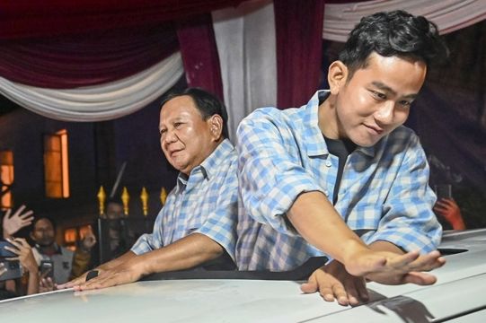Pasangan calon presiden dan calon wakil presiden nomor urut 2, Prabowo Subianto dan Gibran Rakabuming.