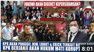 Video yang mengatakan KPK akan segera panggil Jokowi, Luhut Binsar Pandjaitan, dan Erick Thohir terkait bisnis PCR