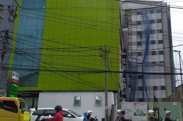 Bangunan rumah sakit berinisial KB di Jalan Mahar Martanegara, Kecamatan Cimahi Selatan, Kota Cimahi.