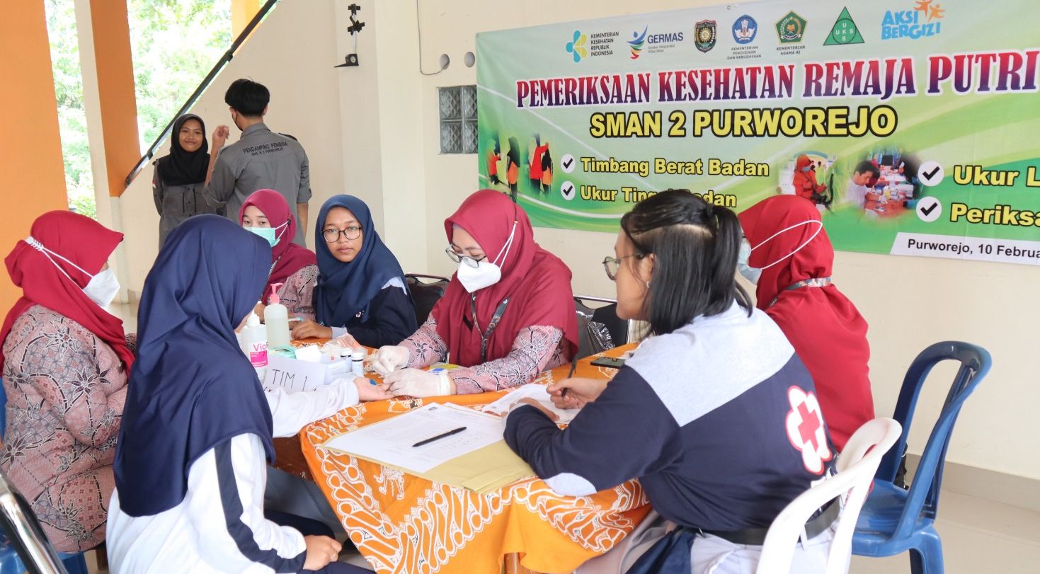 Kegiatan Aksi Bergizi juga diikuti oleh perwakilan siswa-siswi SMAN 2 Purworejo.